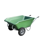 350 l-es dönthető, horganyzott talicska