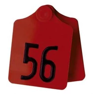 Primaflex füljelzők, mindkét oldala üres, piros