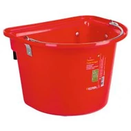 Abrakos vödör akasztóval, füllel piros