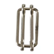 Nemesacél szalagcsatlakozó, max 20 mm széles szalaghoz, 10 db/cs.