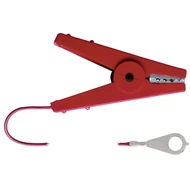 Villanypásztor összekötő kábel krokodilcsipesszel