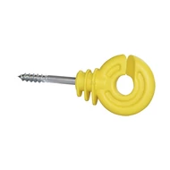 Körszigetelő rövid rögzítőcsavarral, sárga, 25 db/cs