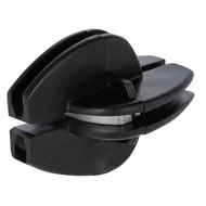 Sarokszigetelő fém betéttel ,fekete, 10 db/csomag