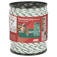 Prémiumline villanypásztor kötél 200 m , fehér/zöld