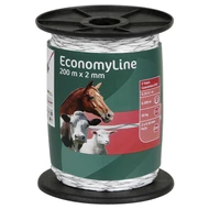 Economyline villanypásztor vezeték kereszt csévélt, 200 m, fehér 