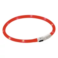 LED-es nyakörv, piros,