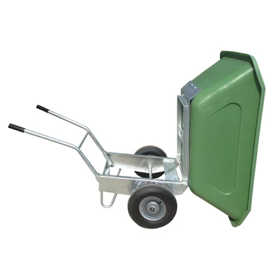 250 l-es, megerősített, dönthető, horganyzott talicska