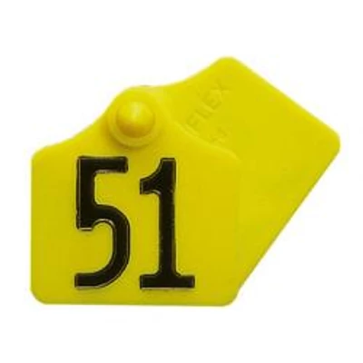 Primaflex füljelzők, sárga, mindkét oldala üres