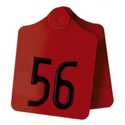 Primaflex füljelzők, mindkét oldala üres, piros