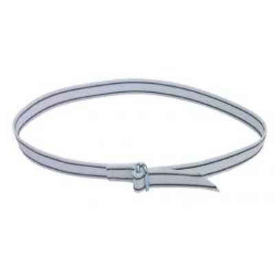 Szarvasmarha nyakcsat, fehér-fekete, 130 cm