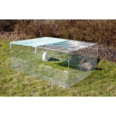 Szabadtéri ketrec fiatal állatoknak, kitörésgátlóval 144 x 112 x 60 cm