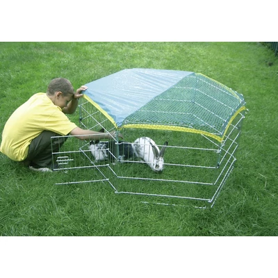 Pótkaró nyúl hálóhoz, két tüskés, 65 cm magas, fekete