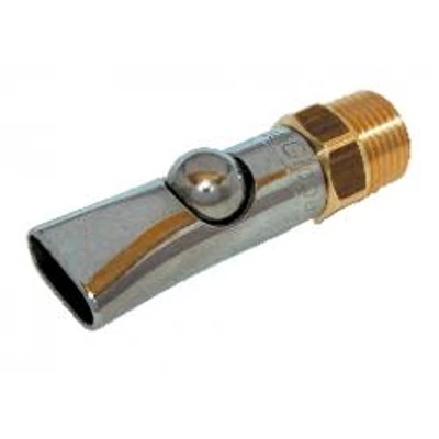 Golyós önitató 1/2" 79 mm-es réz