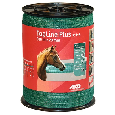 villanypásztor szalag, 200 m x 20 mm, zöld