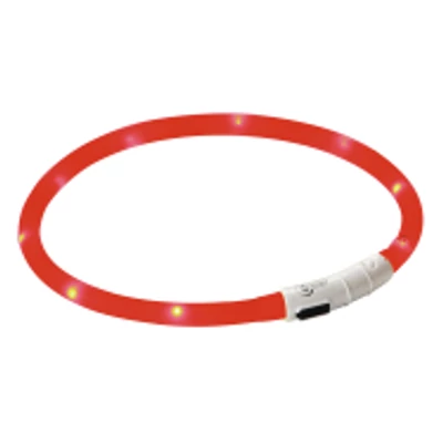 LED-es nyakörv, piros,