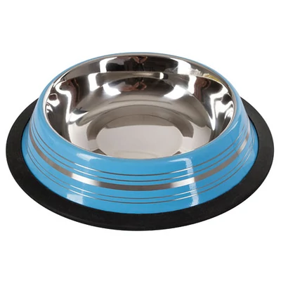 Rozsdamentes színes etető edény, 450 ml