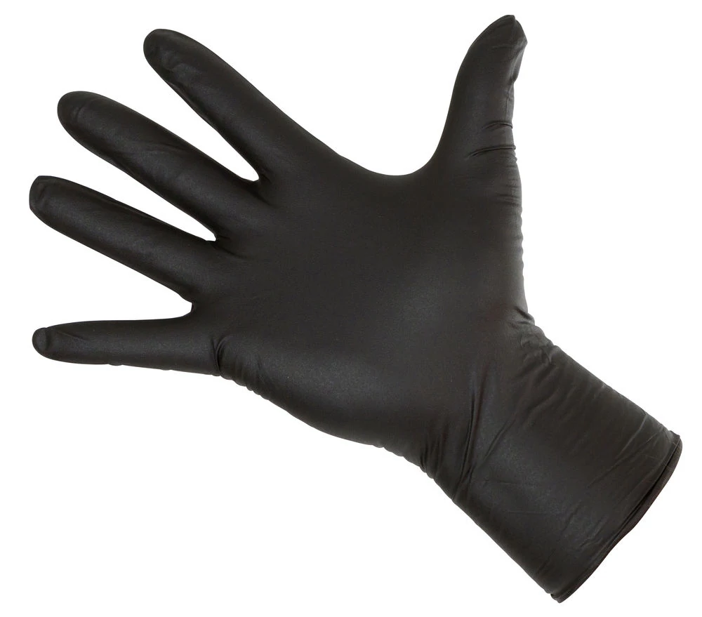 Eldobható kesztyű Nitrile Long Black XL