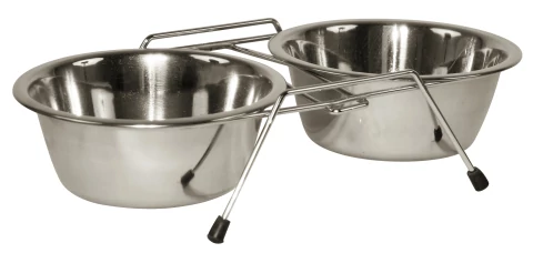 Dupla fém etetőedény, 2 x 900 ml